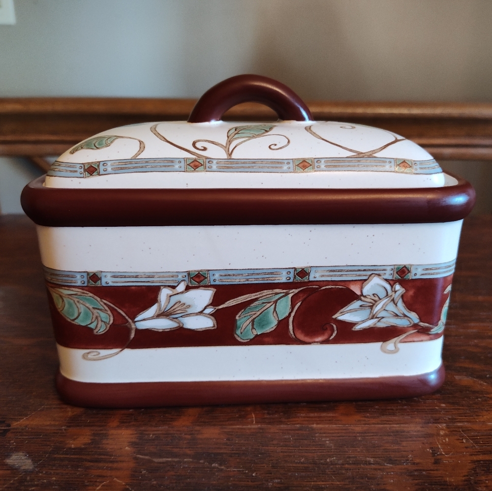 Pfaltzgraff Mission Flower Kitchen Keeper